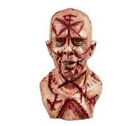 Hworks Masque intégral en latex pour Halloween Cosplay