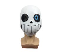 Hworks Undertale Sans Masque de cosplay en latex pour les yeux bleus