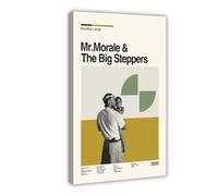 HWRVHS Kendrick Lamar Mr. Morale & The Big Steppers Album Poster sur toile avec cadre 20 x 30 cm