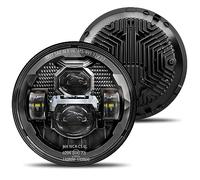 HWSTAR Paire de phares LED ronds 1000 % plus lumineux et anti-reflets de 17,8 cm compatibles avec Jeep Wrangler JK JKU TJ LJ Chevy Ford GMC Dodge Mazda Nissan VW Mack etc DOT H6024 Faisceau étanche