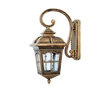 HWSY Applique Murale d'extérieur Abat-Jour en Verre Victorien Traditionnel extérieur Applique Murale luminaire européen rétro en Aluminium étanche Balcon Jardin Applique pour Restaurant café Maison