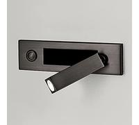 HWSY Lampe de Lecture d'ingénierie Projecteur de tête de lit d'hôtel, Applique Murale Pliable à 90° rotative à LED, Lampe de Lecture de Chevet Lampes murales à Bouton-Poussoir encastrées Lumière