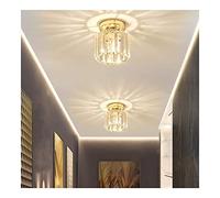 HWSY Lot de 2 Mini plafonniers en Verre Cristal pour Couloir, plafonnier encastré Moderne, Petit Lustre de Plafond en Cristal, luminaires pour entrée, Couloir, Cuisine, vestiaire, Couloir Interesting