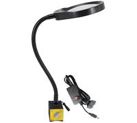 HWSY Loupe 3X / 5X / 8X / 10X Lampe à LED Base magnétique Ajustable Processus mécaniques Loupe avec lumière LED
