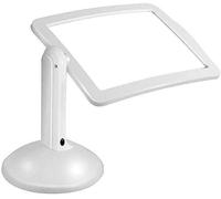 HWSY Loupe de Lecture lumière LED 3X loupe Mains Libres avec Support et Table de Bureau Lampe de Lecture loupe rectangulaire Interesting