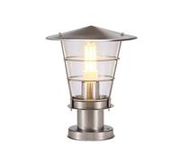 HWSY Mode Étanche en Acier Inoxydable Pilier Lampe LED Jardin Colonne Lumières Extérieur Étanche Jardin Poteau De But Lampes Pilier Lampadaire E27 Paysage Éclairage (Size : 25cm) Interesting