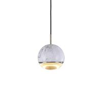 HWSY Plafonnier LED en marbre, lustre suspendu nordique, luminaire de suspension moderne pour îlot de cuisine, salle à manger, chambre à coucher, blanc chaud/blanc Interesting