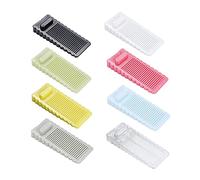 Hwtcjx 8 pièces Arrêts de Portes, Cale Porte au Sol avec Hauteur Réglable, Antidérapante cale porte caoutchouc souple, Ces Cales, Protège Sols et Murs, pour Tapis, Béton, parquets (Multicolore)