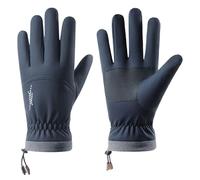Hwtcjx Gants de Cyclisme Coupe-Vent et Thermiques, Gants de Moto, pour Homme et Femme, Antidérapants, Écran Tactile, pour Vélo, Sports de Moto, VTT, Course, Randonnée, Conduite, Camping,Ski (Bleu, XL)