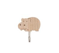 Hwtcjx Lot de 6 Crochets Adhésifs, Porte Manteaux pour Enfants Autocollant,Patères Autocollantes en bois motif animaux mignons,Patere Porte Manteau,Porte Serviette, pour chambre,salle de bain,cuisine