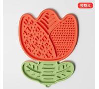 Hwtcjx Tapis de Léchage Chien,Tapis de Lechage pour Chiot Chat,pour Soulager l'anxiété de l'animal,Lickimat Chien avec Ventouse pour Bain,Entraînement,Toilettage,Silicone de Qualité Alimentaire(rouge)