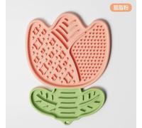 Hwtcjx Tapis de Léchage Chien,Tapis de Lechage pour Chiot Chat,pour Soulager l'anxiété de l'animal,Lickimat Chien avec Ventouse pour Bain,Entraînement,Toilettage,Silicone de Qualité Alimentaire(Rose)