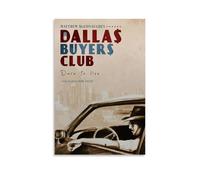 HWUEWQLERJI Dallas Buyers Club Poster mural vintage décoratif sur toile pour salon, chambre à coucher, 50 x 75 cm, sans cadre