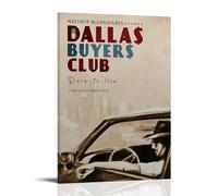 HWUEWQLERJI Dallas Buyers Club Poster mural vintage décoratif sur toile pour salon, chambre à coucher, 60 x 90 cm, style cadre