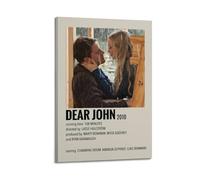 HWUEWQLERJI Dear John Poster mural vintage décoratif sur toile pour salon, chambre à coucher, 30 x 45 cm, style cadre