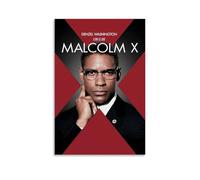 HWUEWQLERJI Malcolm Poster mural vintage décoratif sur toile pour salon, chambre à coucher, 20 x 30 cm, sans cadre