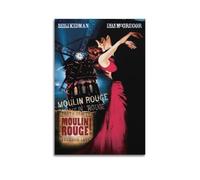 HWUEWQLERJI Moulin Rouge! Poster de film - Art mural vintage - Peinture esthétique sur toile pour salon, chambre à coucher, 50 x 75 cm, style sans cadre