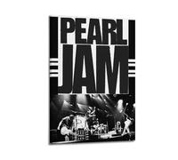 HWUEWQLERJI Pearl Jam Poster mural vintage décoratif sur toile pour salon, chambre à coucher, 20 x 30 cm, style cadre