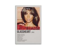 HWUEWQLERJI Poster de Leona Lewis Album Glassheart - Art mural vintage - Peinture décorative sur toile pour salon, chambre à coucher - 50 x 75 cm - Style sans cadre