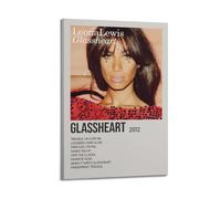HWUEWQLERJI Poster de Leona Lewis Album Glassheart - Art mural vintage - Peinture décorative sur toile pour salon, chambre à coucher - 50 x 75 cm - Style cadre