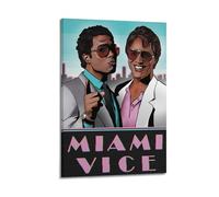HWUEWQLERJI Poster du film Miami Vice Movie 2 - Art mural vintage décoratif sur toile pour salon, chambre à coucher, chambre à coucher - 20 x 30 cm - Style cadre