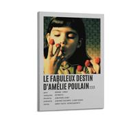 HWUEWQLERJI Poster Le Fabuleux Destin D'Amélie Poulain - Décoration murale vintage - Impression sur toile pour salon, chambre à coucher - 20 x 30 cm - Style cadre