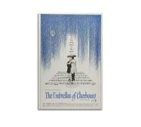 HWUEWQLERJI Poster Les parapluies de Cherbourg - Art mural vintage - Peinture décorative sur toile pour salon, chambre à coucher, chambre - 20 x 30 cm - Style sans cadre