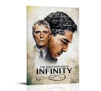 HWUEWQLERJI Poster The Man Who Knew Infinity - Art mural vintage décoratif sur toile pour salon, chambre à coucher, 30 x 45 cm, style cadre