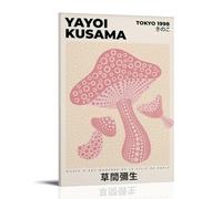HWUEWQLERJI Yayoi Kusama1 Poster mural vintage décoratif sur toile pour salon, chambre à coucher, 50 x 75 cm, style cadre