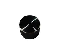 HWWW 1 Bouton de potentiomètre 15 x 10 mm, Bouton de contrôle du Volume, Bouton Audio for potentiomètre Rotatif Conique, Trou de 6 mm(Black)