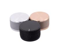 HWWW 1 Bouton de potentiomètre de Volume en Aluminium Massif usiné 38x22mm(Gold)