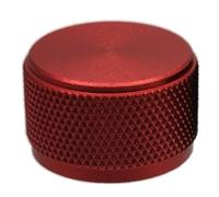 HWWW 1 Bouton de potentiomètre en Aluminium 25 x 15,5 mm, Interrupteur de Volume, encodeur Rotatif, for Arbre de 6 mm de diamètre(Red)