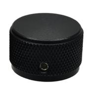 HWWW 1 Bouton de potentiomètre en Aluminium 25 x 15,5 mm, Interrupteur de Volume, encodeur Rotatif, for Arbre de 6 mm de diamètre(Black)