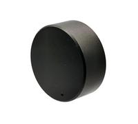 HWWW 1 pièce 40 x 17 mm, Trou d'arbre de 6 mm, en Alliage d'aluminium, contrôle du Volume, potentiomètre Audio, Capuchon de Bouton (Noir)