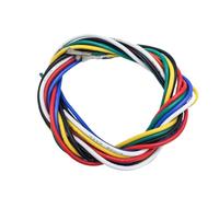 HWWW 6 couleurs, 3 M/10 pieds. Par ensemble, fil de raccordement toronné en cuivre étamé 16/18/28/24/26/28/30 AWG par ensemble(3M_22 AWG)