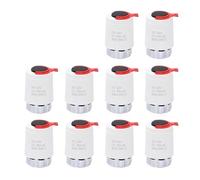 HWWW Actionneur Thermique électrique 24 V, normalement fermé, NC/Ouvert, NO, M30 x 1,5 mm, for Chauffage au Sol, TRV, radiateur, 1/5/10 pièces(10 Pieces DC24V NC)