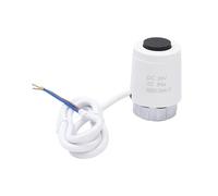 HWWW Actionneur Thermique électrique 24 V, normalement fermé, NC/Ouvert, NO, M30 x 1,5 mm, for Chauffage au Sol, TRV, radiateur, 1/5/10 pièces(1 Piece DC24V NO)