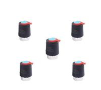 HWWW Actionneur Thermique électrique B10 230 V NC M28 x 1,5 mm for Chauffage par Le Sol, vanne thermostatique de radiateur(Black-5pieces)