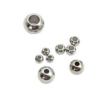 HWWW Bille non filetée en acier inoxydable, diamètre extérieur 2-20 mm, trou traversant de 1 à 6 mm, for la fabrication de bracelets, boucles d'oreilles et autres bijoux.(1Pcs 19mm x 3mm)