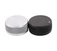 HWWW Bouton de contrôle de Volume en Aluminium Massif usiné argenté 35x16 mm(Silver)