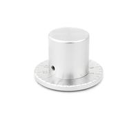 HWWW Bouton de Volume de boîtier en Aluminium for amplificateur Audio, 1 pièce, diamètre 38mm, Hauteur 33mm, Bouton de potentiomètre d'amplificateur avec échelle de Mesure