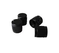 HWWW Bouton de Volume en Aluminium, 1 pièce, diamètre 15mm, Hauteur 15mm, Bouton de potentiomètre d'amplificateur(Black)