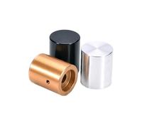 HWWW Bouton de Volume en Aluminium, 1 pièce, diamètre 20mm, Hauteur 24mm, Bouton de potentiomètre d'amplificateur(Black)