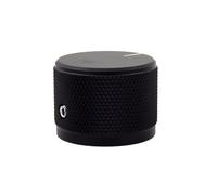 HWWW Bouton de Volume en Aluminium for amplificateur Audio, 1 pièce, diamètre 30mm, Hauteur 22mm, Bouton de potentiomètre d'amplificateur(Black)