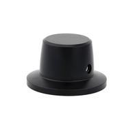 HWWW Bouton de Volume en Aluminium for amplificateur Audio, potentiomètre, diamètre de la poignée 44mm, Hauteur 22mm(Frosted Black)