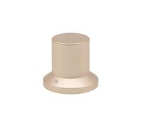 HWWW Bouton de Volume en Aluminium Massif 25 x 22 mm, axe de 6 mm, Coloris Argent, Noir et doré(Golden)