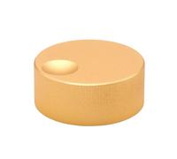 HWWW Bouton de Volume en Aluminium Massif usiné, 33 x 13 mm, Noir et Argent.(Golden)