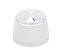 HWWW Bouton en Aluminium Massif 22 x 15 mm, Trou d'axe de 6 mm, Coloris Argent, Noir et Or.(Silver)