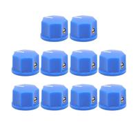 HWWW Bouton Rotatif de réglage en Plastique ABS 15 x 10 mm, Trou d'axe 1/4".(Blue)
