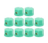 HWWW Bouton Rotatif de réglage en Plastique ABS 15 x 10 mm, Trou d'axe 1/4".(Green)